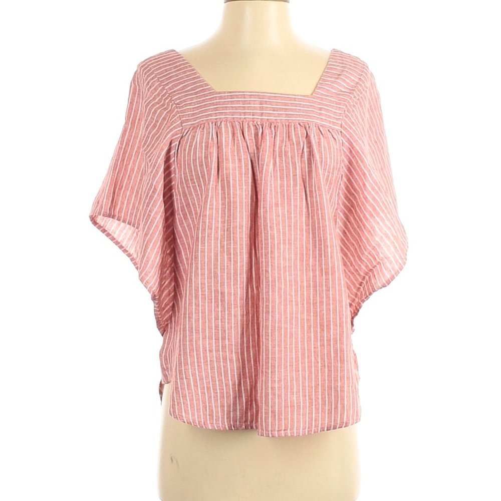BeachLunchLounge Women's Short Sleeve Blouse Large